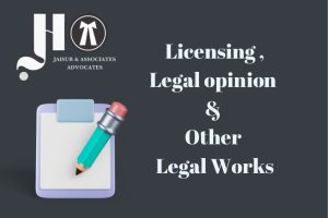 licensing and other legal works legal opinion
